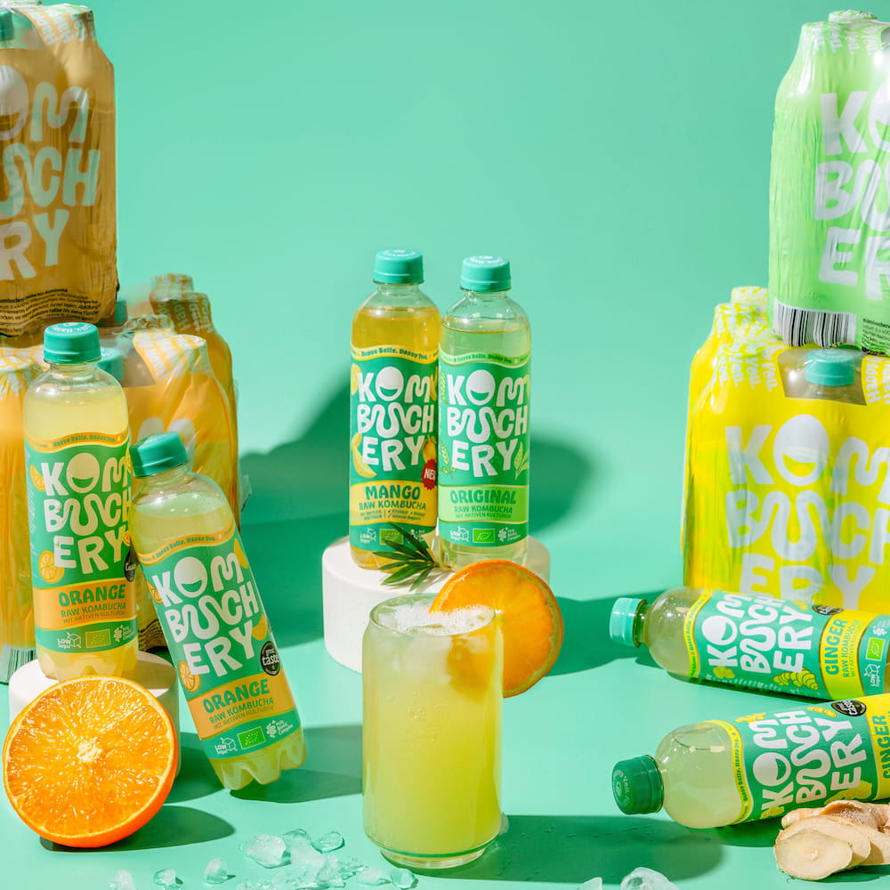 Mélanger le kombucha brut